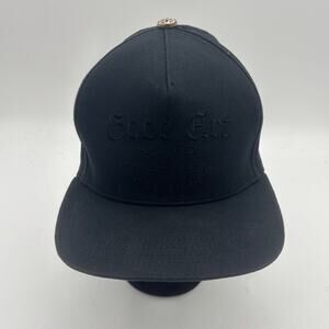 Good Art All Black High Crown Sterling Silver Rosette Snapback Cap